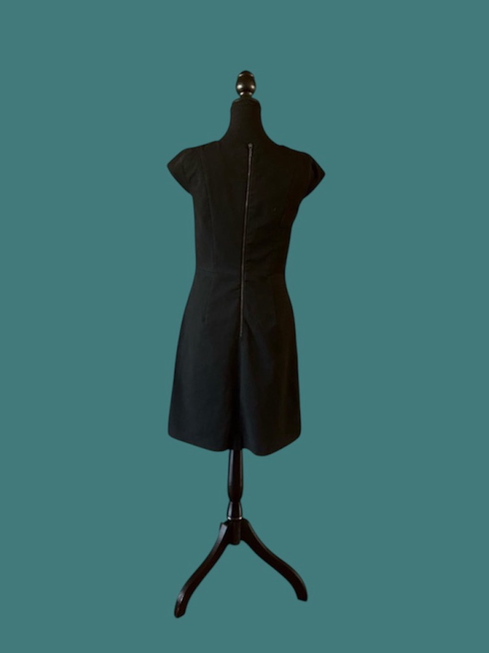 Classic Black Cap-Sleeve Women's Dress